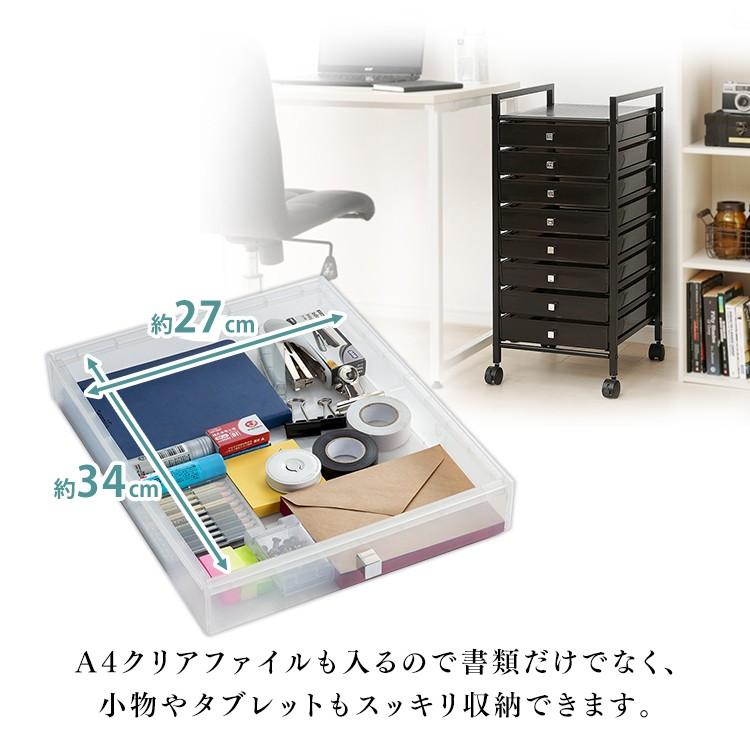 デスクワゴン　キャビネット　収納ラック　キャスター付き　サイドワゴン　引き出し2杯　書類整理　オフィス　収納ワゴン　514ZS BTM サイドワゴン 大容量 3段 キャスター付き 完成品 スチール製