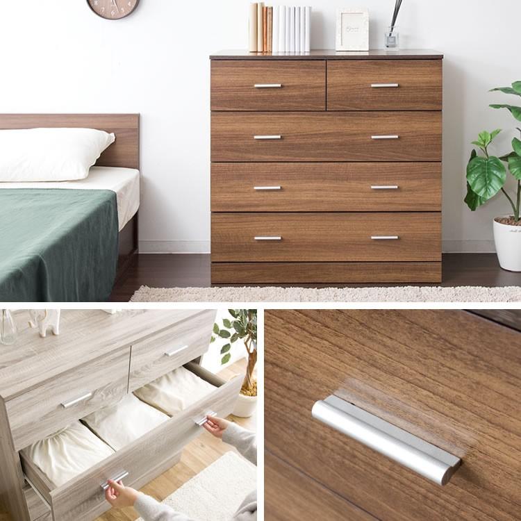 チェスト 木製 北欧 おしゃれ 白 木目調 ウッドチェスト 収納タンス