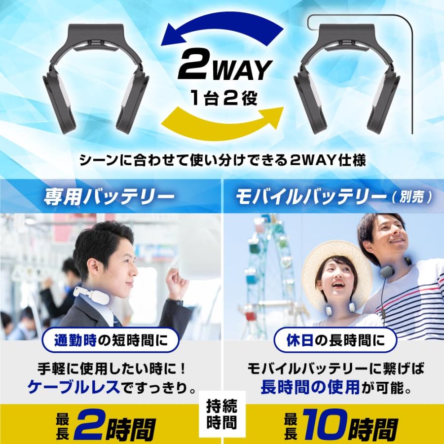 ネッククーラー サンコー Slim 冷却プレート付 首掛けエアコン 首かけ