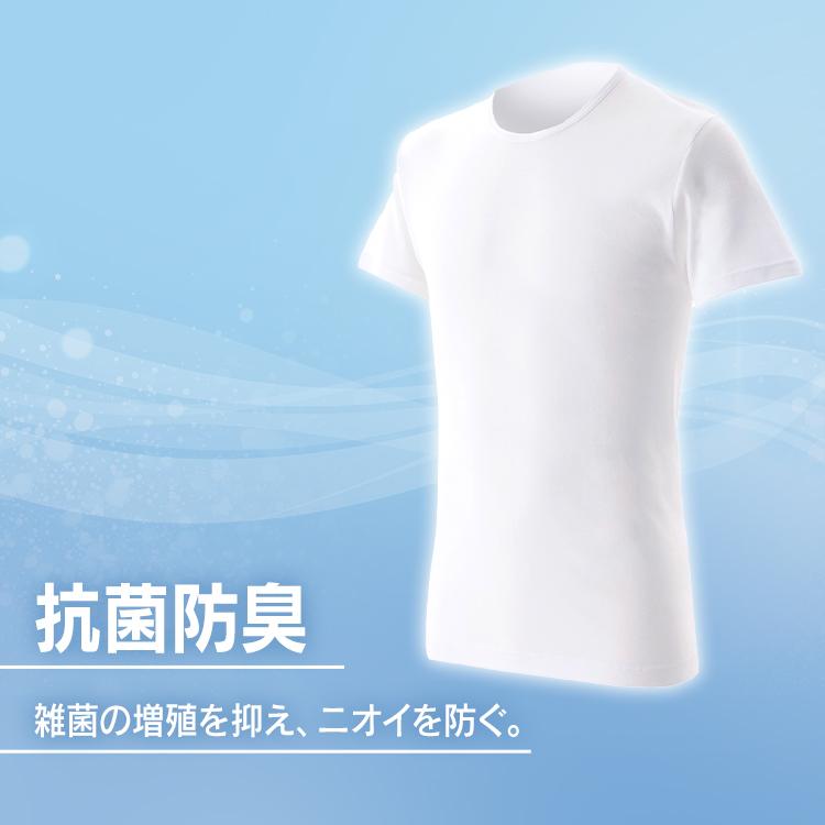 インナーシャツ メンズ 5枚組 半袖 Uネック Vネック 肌着 Tシャツ