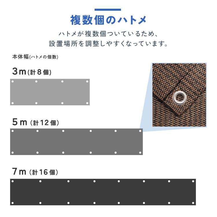 サンシェード 目隠し ベランダ 日よけシェード 庭 1m×5m 屋外