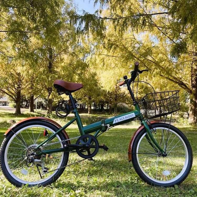 折りたたみ自転車 カゴ付き シマノ製 6変速 20インチ 軽量 通勤 通学