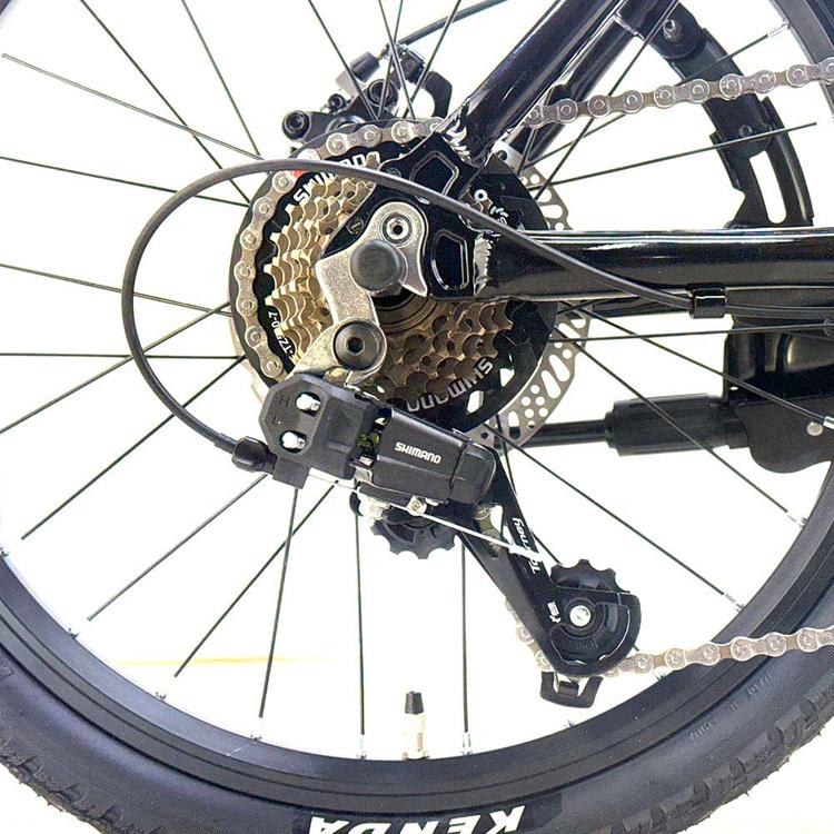 自転車 20インチ グレー ブラック ライムグリーン アルミ ディスク
