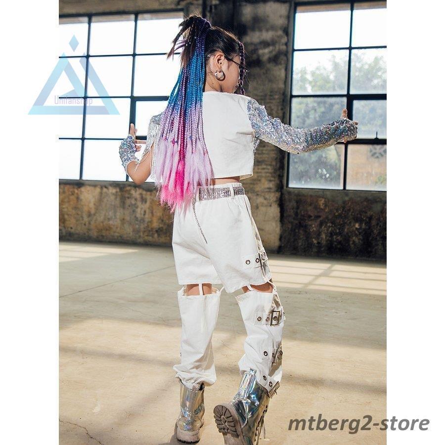 超特価sale開催 スパンコール 練習着 ステージ 演出服 チアガール 女の子 タンクトップ 上下セットアップ 衣装 ダンス キッズ ヒップホップ 韓国 ジャッズダンス衣装 レッスンウエア サイズ 130cm Www Gatorheatandair Com