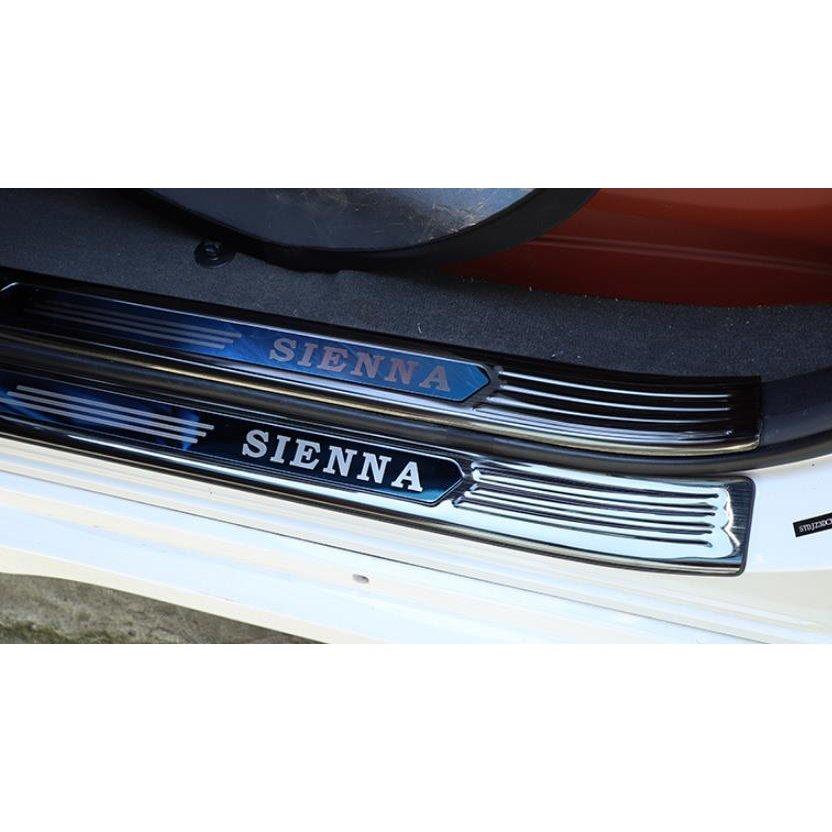 売上割引 新品 トヨタ Sienna シエナ 専用 スカッフプレート ステップガーニッシュ トランクガード ステンレス 8PCS