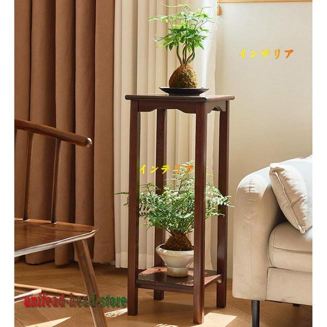 花台 スマホ充電台 観葉植物 スタンド 幅30 奥行30 高さ75 電話台 ラック 収納 ルーター収納 消毒台 消毒液スタンド 天然木｜unifead-head-store｜07