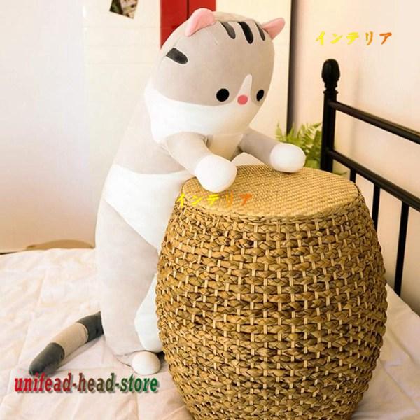 抱き枕 ぬいぐるみ ねこ グレー ぬいぐるみ リアル 抱き枕 おもちゃ 70cm 動物 創造的 面白い 柔らかい 彼女 インテリア 猫｜unifead-head-store｜04