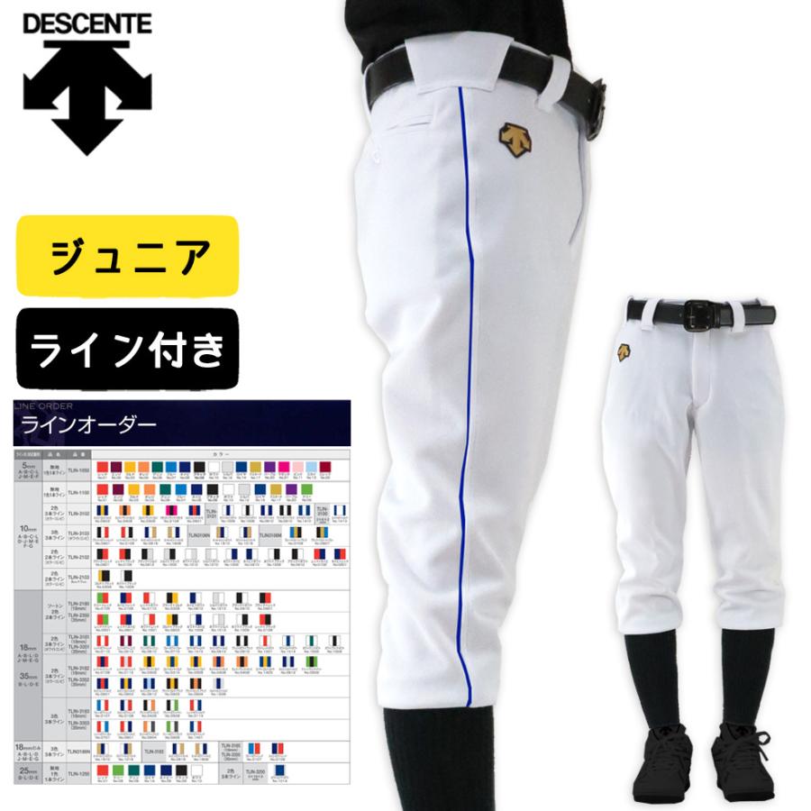 完成品 デサント DESCENTE 野球 ライン ジュニア ユニフォームパンツ 応援グッズ