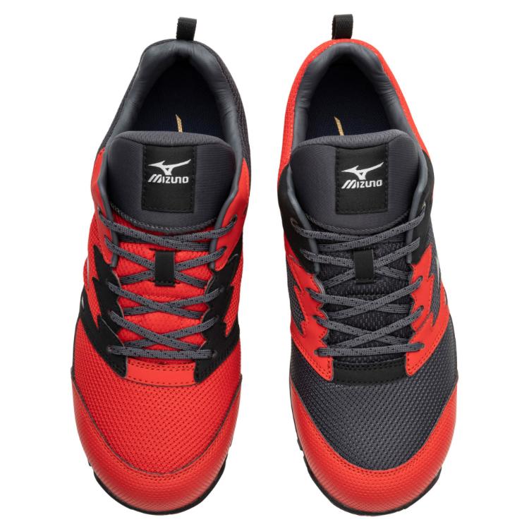 数量限定，2025 ミズノ 安全靴 限定 アシンメトリーデザイン F1GA2407