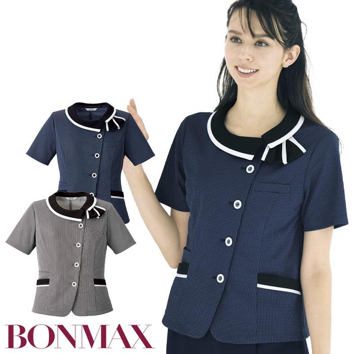 ボンマックス（BONMAX） 事務服 オーバーブラウス AJ0854 リボン付き