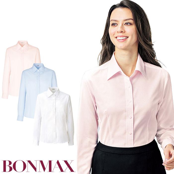 ボンマックス（BONMAX） 長袖 ブラウス 事務服 RB4142 ストレッチ