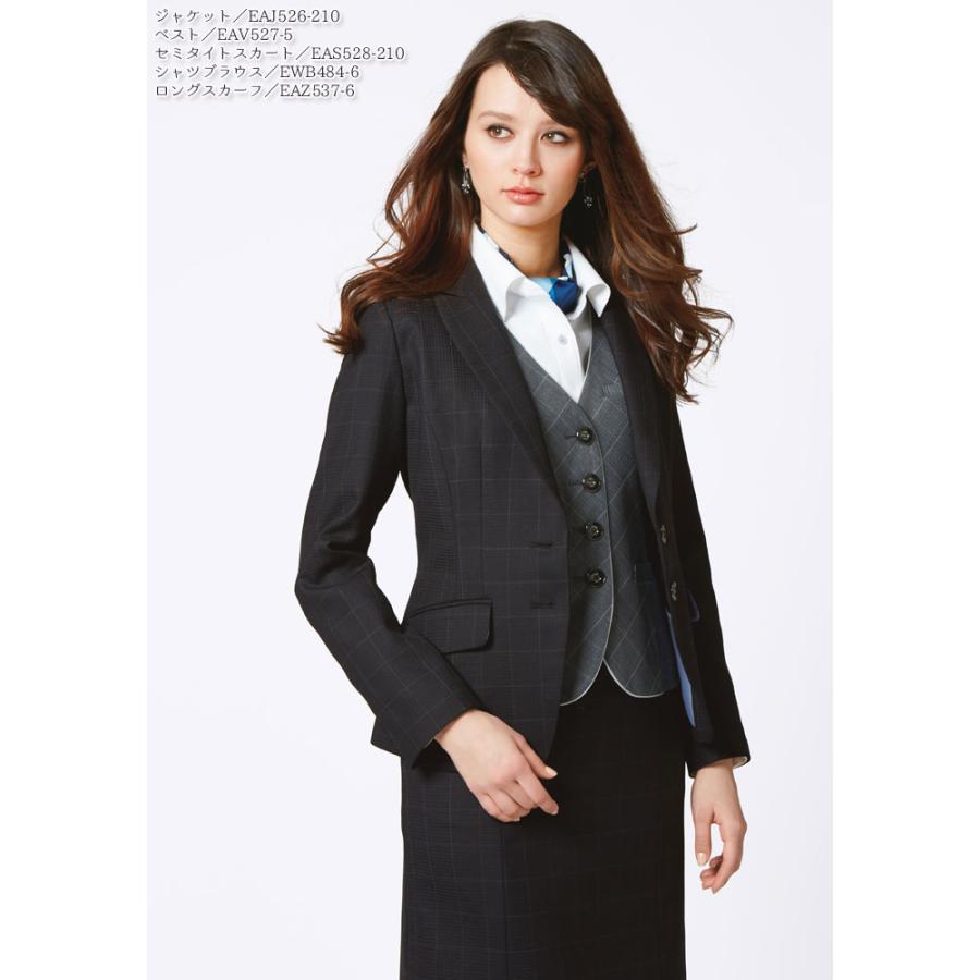 カーシーカシマ ジャケット 事務服 EAJ526 レディース ブラック グレー