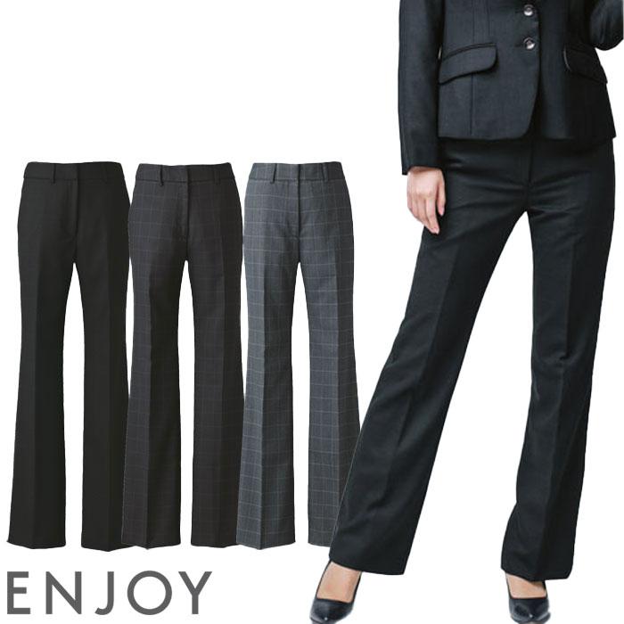 INSCRIRE グレー フレアカジュアルパンツ レディース】Cotton Linen Flare Pants | INSCRIRE(アンスクリア