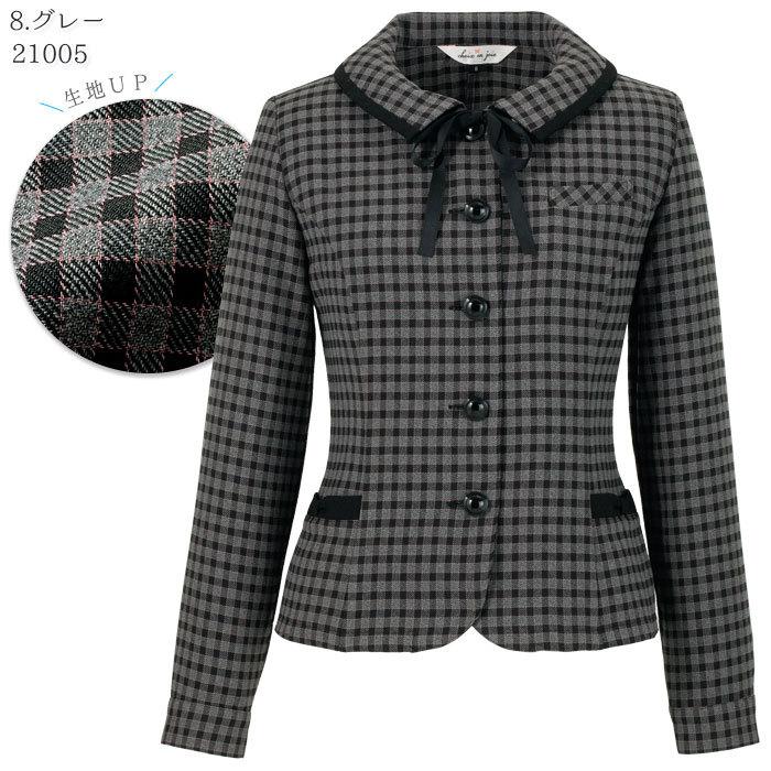 ジョア 長袖オーバーブラウス 21005 アンジョア レディース チェック