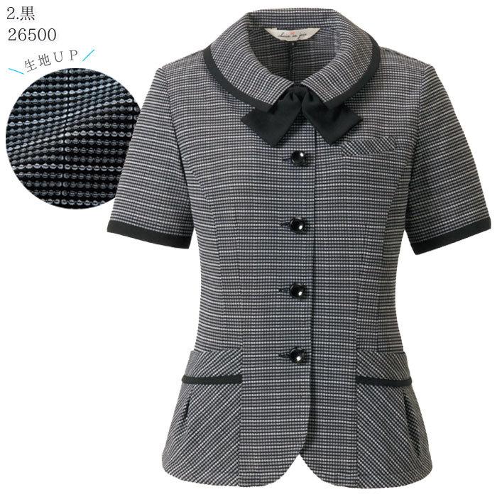 ジョア 黒のみ21-25号 オーバーブラウス 26500 事務服 アンジョア