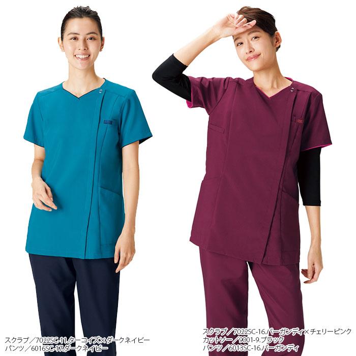 ZIP SCRUB（ジップスクラブ） 医療 白衣 7022SC レディース S〜4L 前