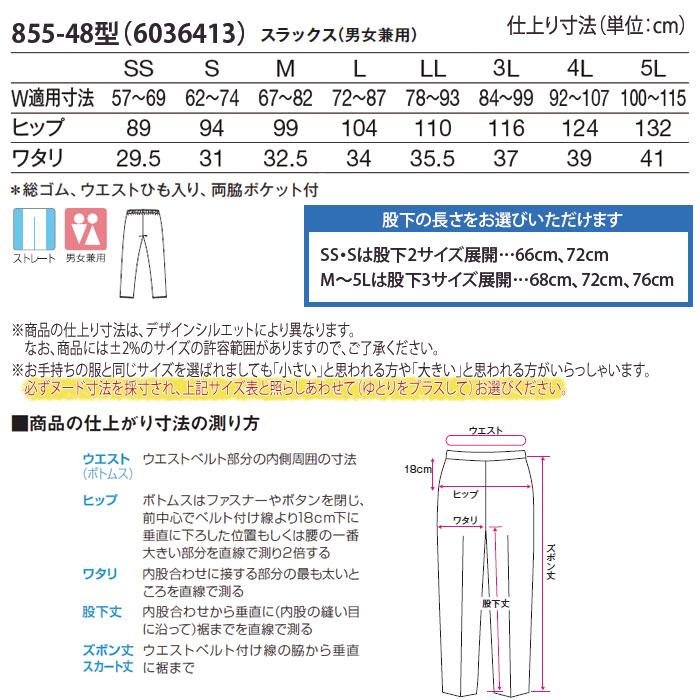 KAZEN カゼン パンツ 裾上げ済み 選べる股下 855-48型 男女兼用 KAZEN カゼン パンツ 裾上げ済み 選べる股下 855-48型 男女兼用