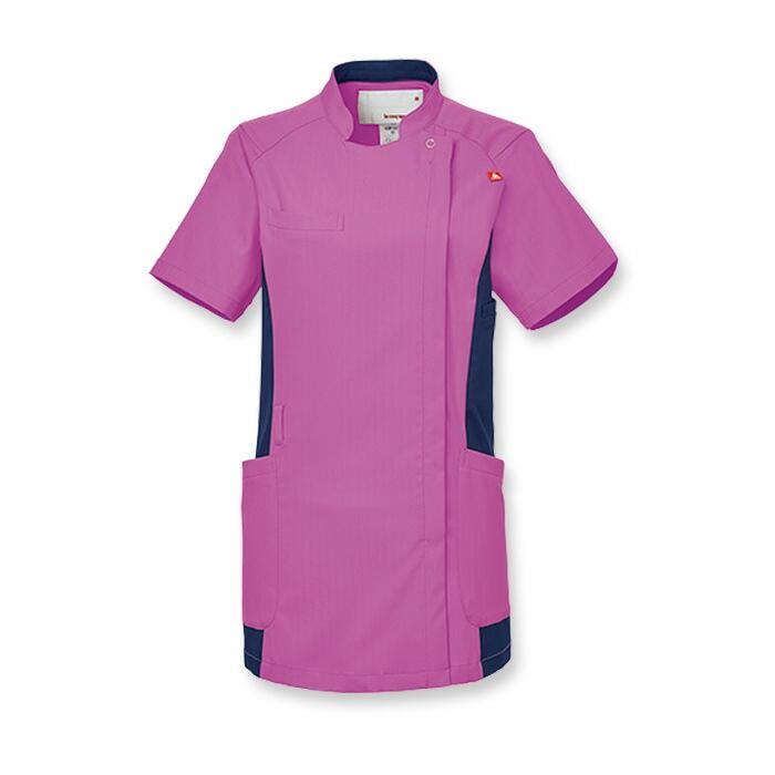 ルコックスポルティフ バイカラージャケット スクラブ レディース UQW1049 白衣 医療 女性 病院 制服 | le coq sportif | 01