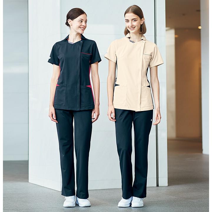 ルコックスポルティフ ナースジャケット 医療用 看護師 白衣 UQW1064 半袖 レディース 接触冷感 クリニック ナース 介護士 ユニフォーム | le coq sportif | 11