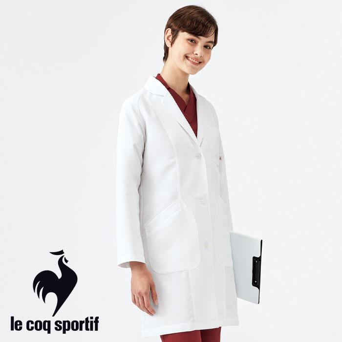 白衣　UQW4101 ルコックスポルティフ レディスドクターコート le coq sportif（ルコックスポルティフ） ドクターコート 医療 白衣