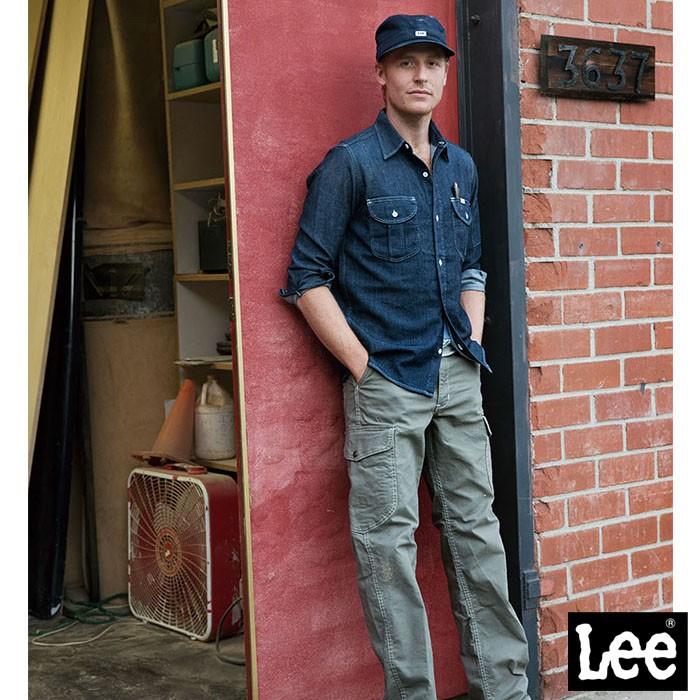 Lee（リー） Lee LWS46001 メンズ長袖ワークシャツ 男性用 シャツ S