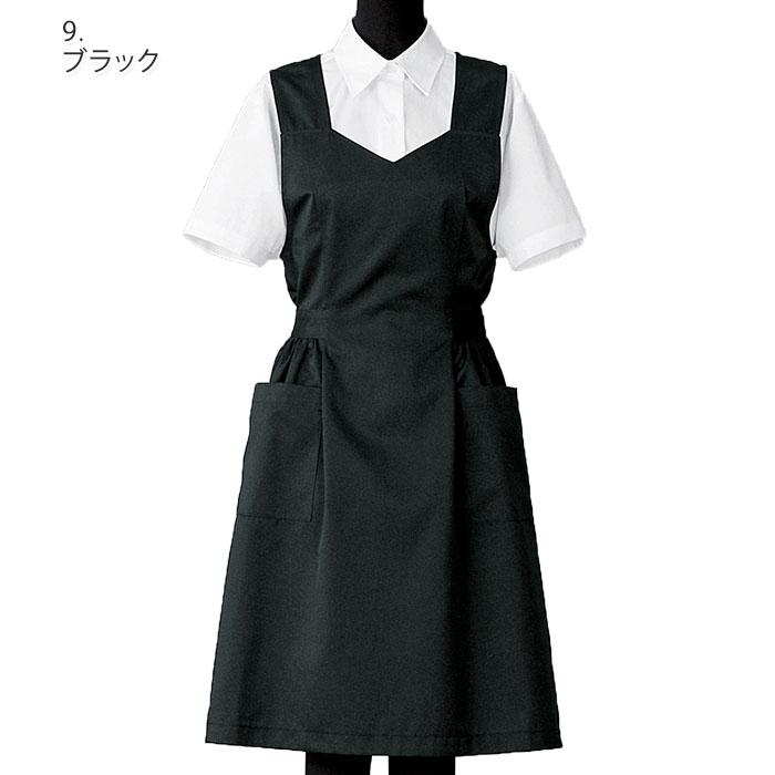 女性用エプロンドレス キッチン 台所用品 CS2337 セブンユニフォーム 爆買の画像