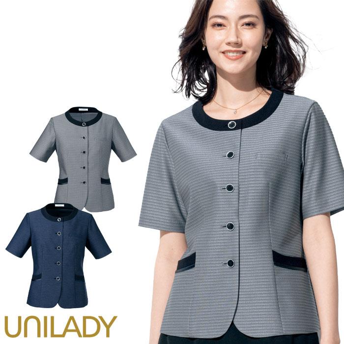 事務服 サマージャケット オーバーブラウス レディース U22250 銀