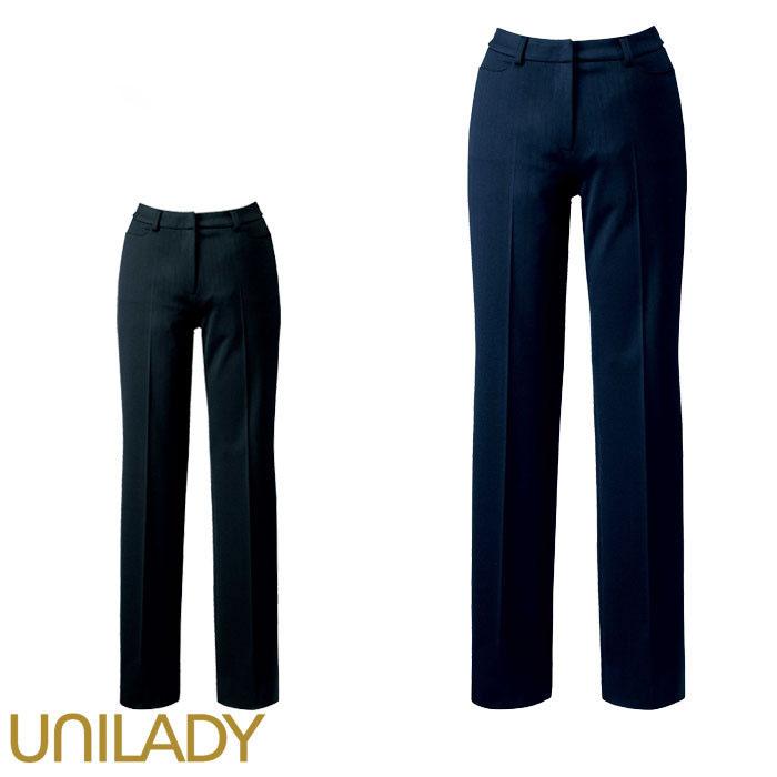 21・23号 パンツ 事務服 U7021P レディース 家庭洗濯 無地 ウエスト