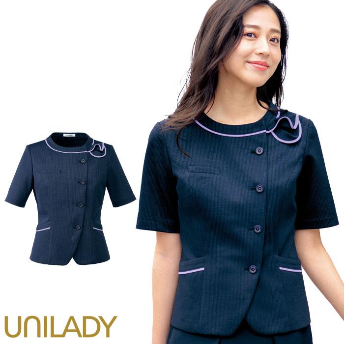 19号 事務服 オーバーブラウス 半袖 ESA831 春夏 スカーフ付き