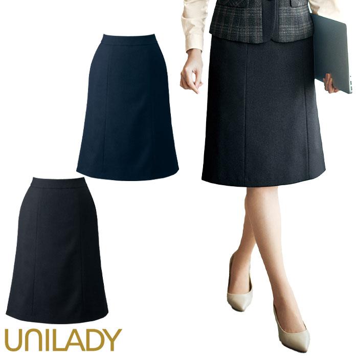 21号・23号 事務服 セミマーメイドスカート U9322 UNILADY 60cm丈