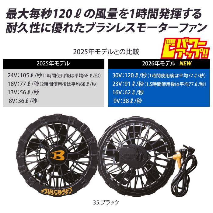BURTLE（バートル） エアークラフト フルセット ベスト 2026年 30V