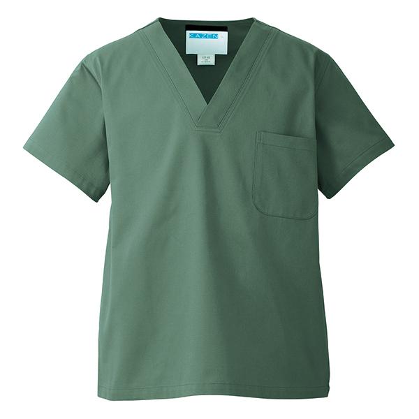 スクラブ 137-61 手術着 綿100％ 半袖 異物混入防止仕様 医療