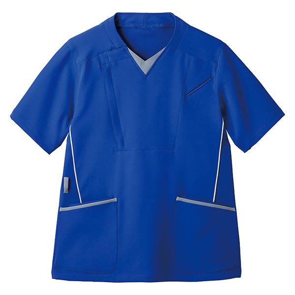 スクラブ MSCU1805 男女兼用 半袖 制菌 制電 吸汗速乾 ストレッチ 医療 白衣 メディカルウェア 看護 介護 病院 SerVo