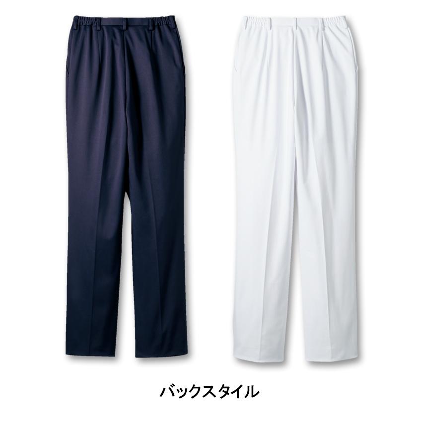 パンツ 白衣 裾上げ済み 73-2261Z 73-2269Z レディース ストレッチ 透け防止 医療 介護 スラックス 住商モンブラン