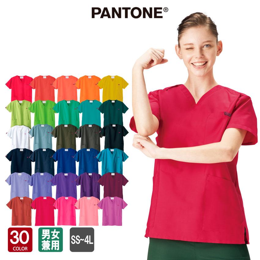 FOLK PANTONE 7000SC スクラブ 白衣 30色 男女兼用 医療用スクラブ