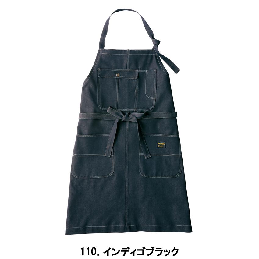 Wrangler ラングラー 作業用 エプロン 胸当てエプロン デニム アイトス AZ-64380 フリー｜uniform-japan｜03