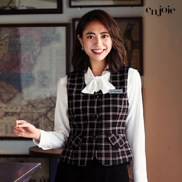 最新の激安アンジョア ベスト レディース 事務服 制服 オフィス En Joie 華やぎ ベスト ジレ レディースファッション ファッション 12 741 Tahughes Com