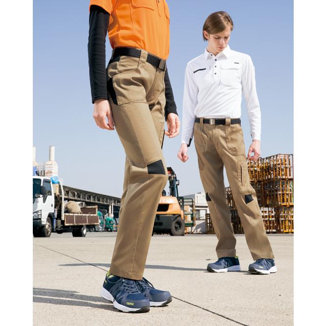 ユニフォーム パンツ ズボンストレッチパンツ（ノータック）（男女兼用）AZ-7844 アイトス 5L :f002199:Uniform
