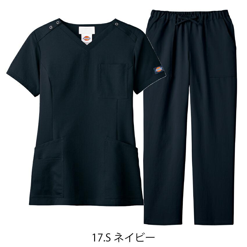 ディッキーズ スクラブ 上下セット パンツ フォーク 7071SC 5024SC 半袖 レディース ユニフォーム Dickies 女性 医療 クリニック 医師｜uniform-net-shop｜06