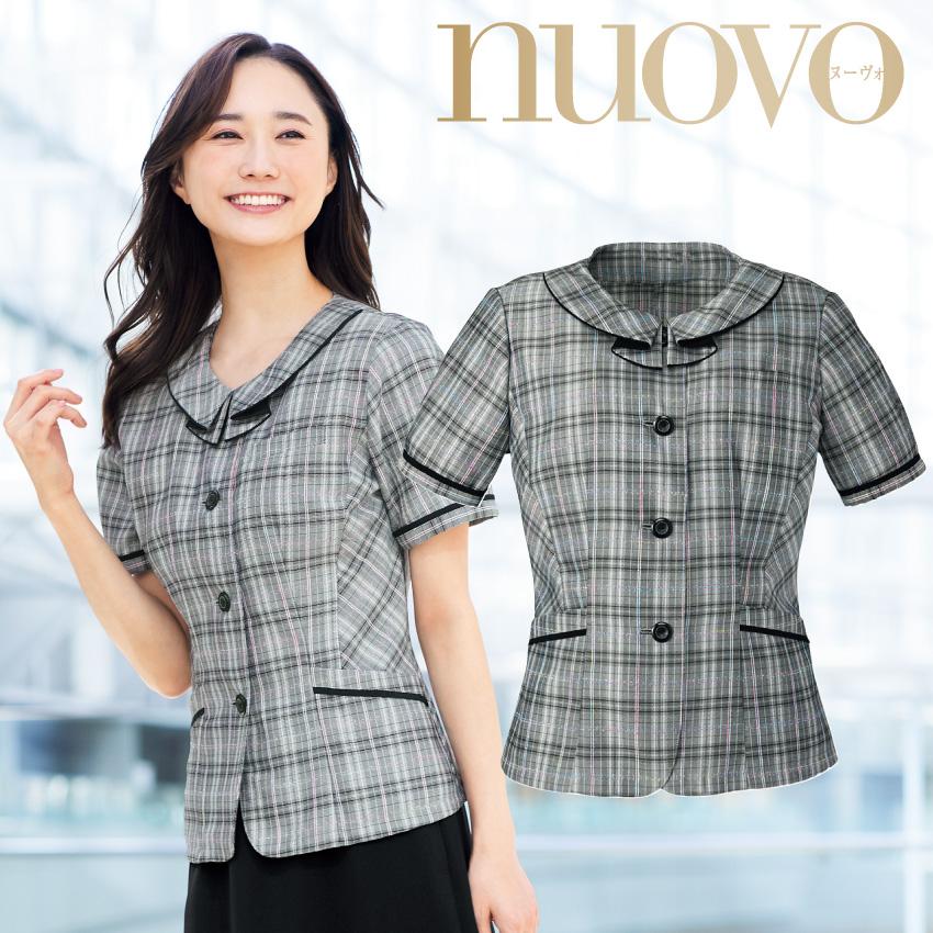 nuovo オーバーブラウス 半袖 春 夏 ホームクリーニング 生地薄 FB71164 FOLK 事務服 オフィス 女性 事務 仕事着 受付 医療事務  制服 : folk-fb71164 : ユニフォームネット Yahoo!店 - 通販 - Yahoo!ショッピング