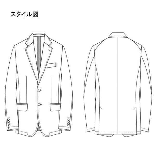 セブン 男性用ジャケット DD2764 ツイル ビジネススーツ : ワーキング