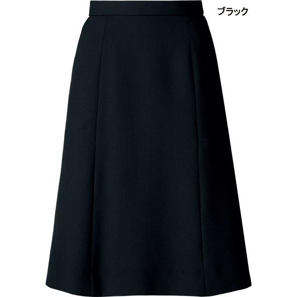 【リーズナブル ウエストゴム】事務服 【ロング丈】Ａラインスカート AS2321 ファインクロス ボンオフィスの画像