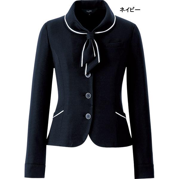 【新品タグ付き】アンジョア 事務服 11号 長袖オーバーブラウス セットアップ 新品 タグ付き 事務服 制服 enjoie アンジョア オーバーブラウス