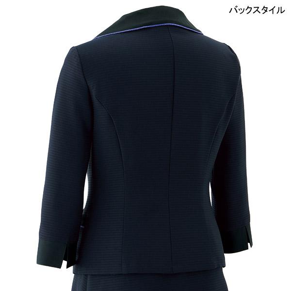 shiM サイズ　黒 en joie(アンジョア) 26608 [春夏用]七分袖オーバーブラウス[シャドー