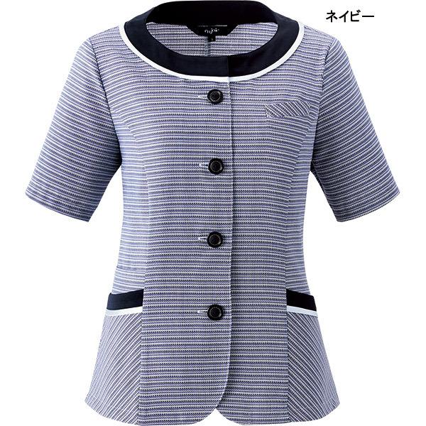 ジョア 事務服【接触冷感】オーバーブラウス 26730 クリアボーダーアン 