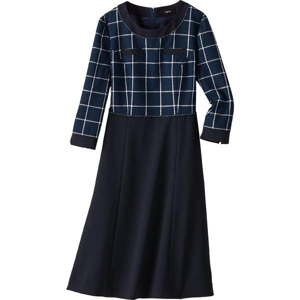ジョア 受付 事務服 ワンピース 62010 マトラッセチェック アンジョア