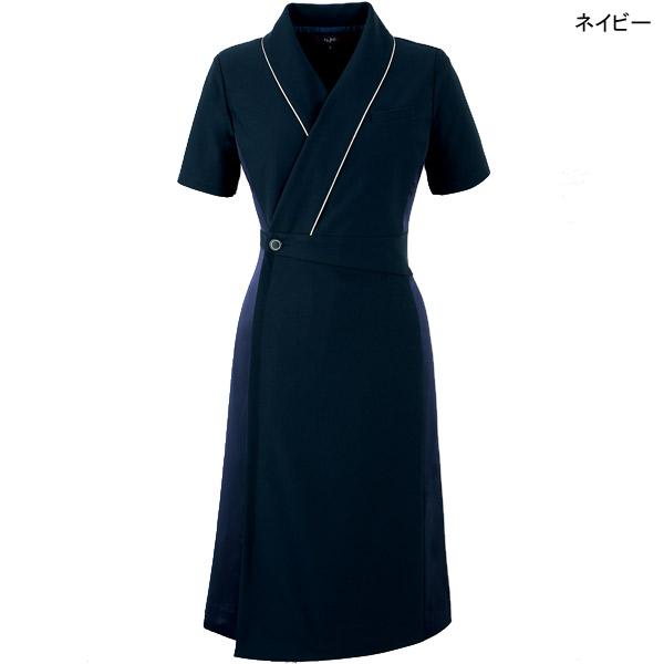 アンジョア 【フェムテック】ワンピース 62102 トリコットツイル 美容エステ制服_3