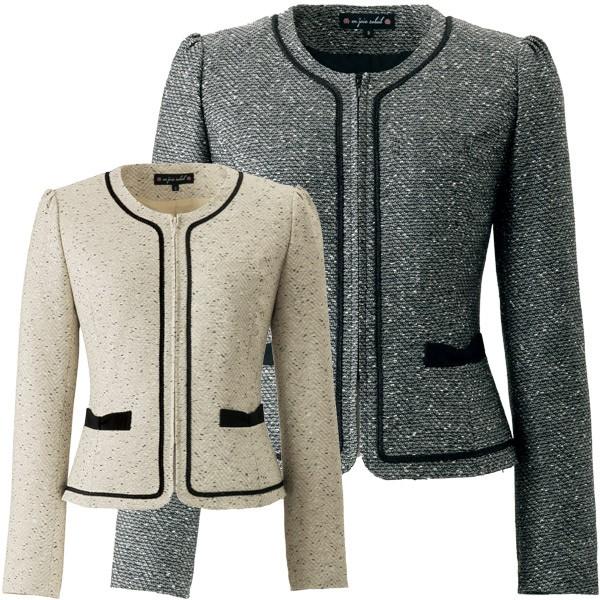 ジョア 事務服ジャケット 81680 ミックスツイード アンジョア