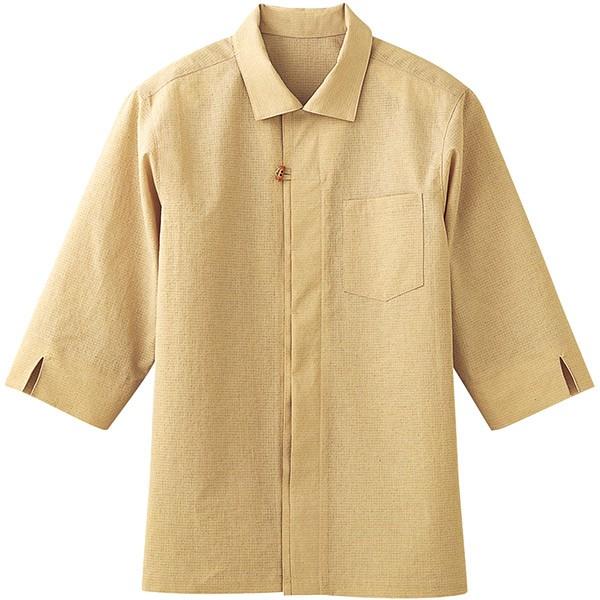 フードサービス男女兼用和風七分袖シャツ 44303 リップストップ 和の風｜uniform-store｜02