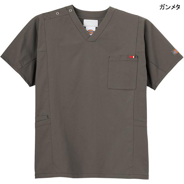 【新品未使用品】ディッキーズ（男女）スクラブ上下 L インディゴ 医療FOLK ディッキーズスクラブ半袖(男女兼用)[フォーク製品] 7061SC｜THS-白衣
